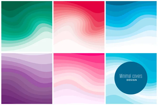 Cubiertas de arte de papel moderno con formas de torsión de colores. Diseño minimalista de moda. Eps10 vector — Archivo Imágenes Vectoriales