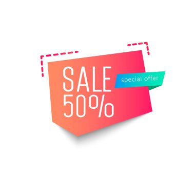 parlak satışı büyük başlığı. Vektör çizim.