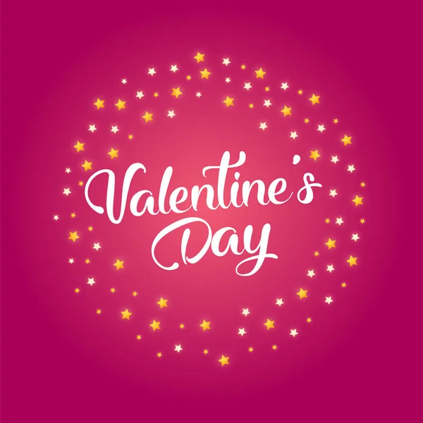 Valentine's day sale texte avec cadeau . — Image vectorielle