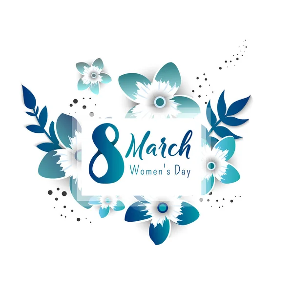 8 marschieren glücklich. Frauentag. — Stockvektor
