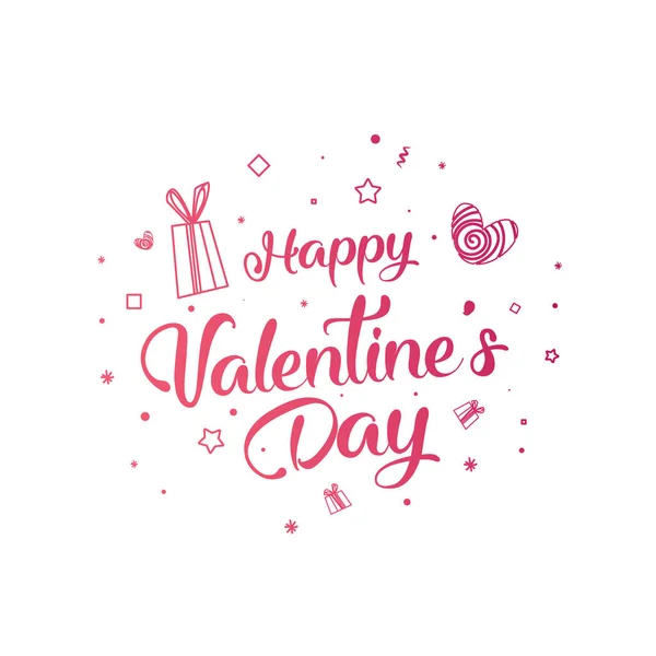 Valentine's day sale szöveg ajándék. — Stock Vector