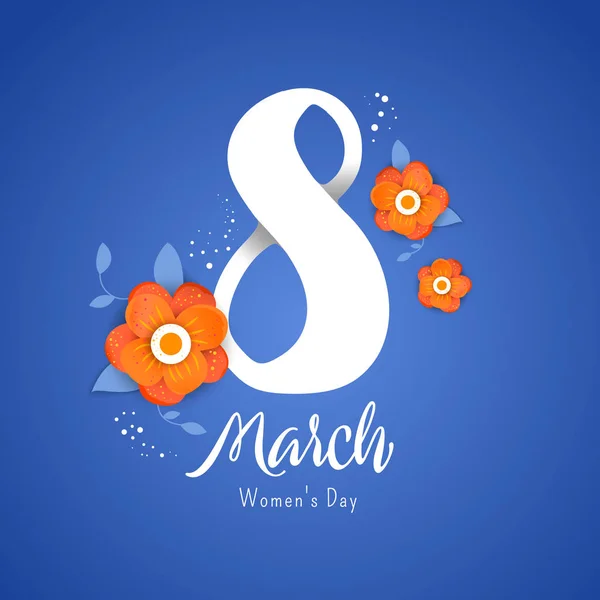 8 march Happy. Women's Day. — Stock Vector
