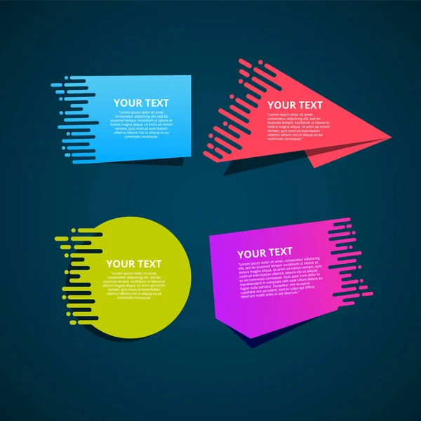 Vector abstrakt hastighet geometriska origami. banner — Stock vektor