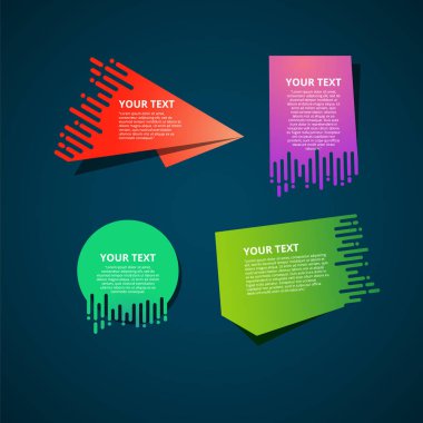 Vektör soyut hız geometrik origami. afiş 