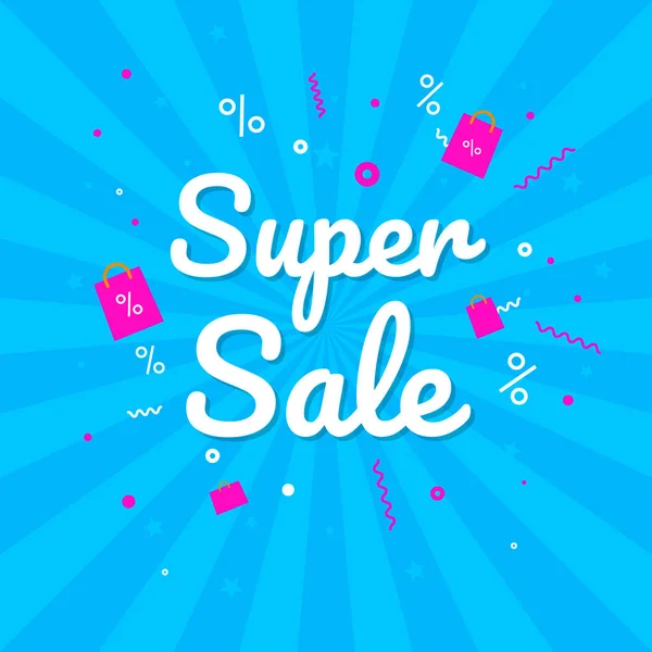 Big Sale Weekend, banner oferta especial até 50 off. Ilustração vetorial . — Vetor de Stock