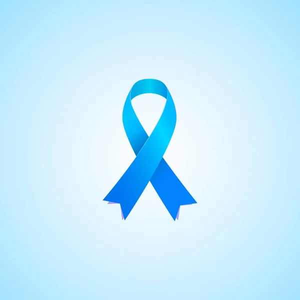 Conciencia cinta azul . — Vector de stock