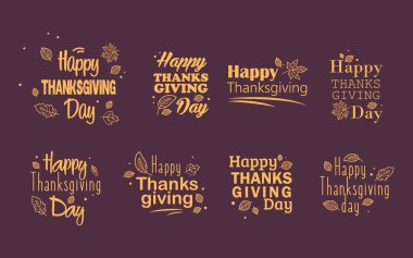 Şükran günü tipografi
