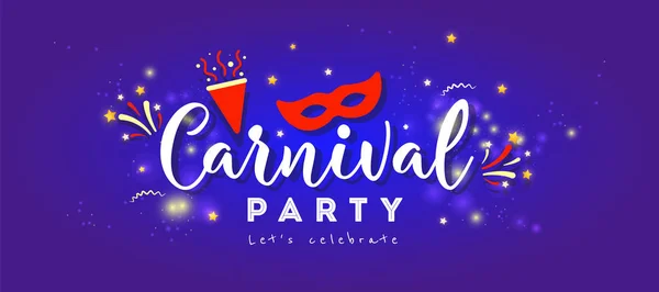 Karneval bunte poster.vector Illustration — Stockvektor