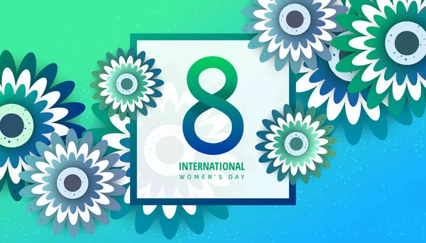 Cartel del Día Internacional de la Mujer — Vector de stock