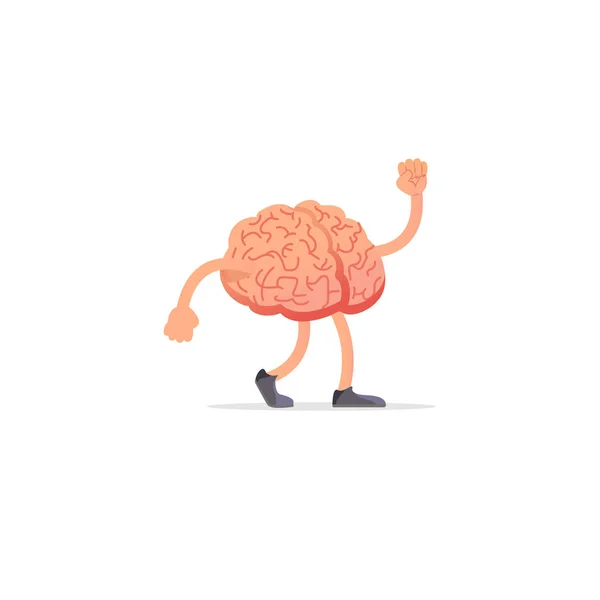 Ilustração do cérebro, desenho do conceito da mente — Vetor de Stock
