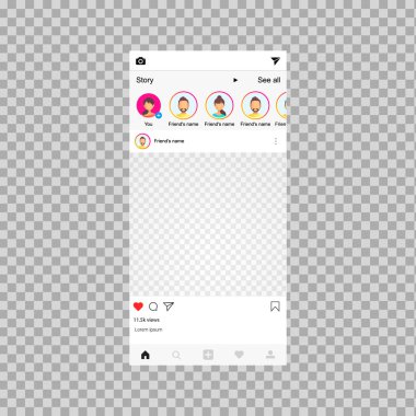 Sosyal ağ çerçeve. Sosyal mesaj. 