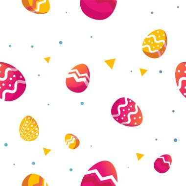 Paskalya yumurta dekoratif desen sorunsuz.