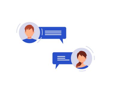 Sosyal ağ kavramı. Sohbet