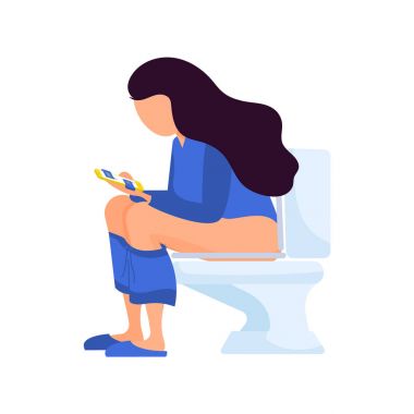 Wc zaman harcama erkek çizgi film karakteri, 