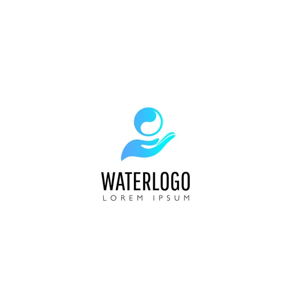Plantilla de vectores de diseño de logotipo de gota de agua. — Vector de stock
