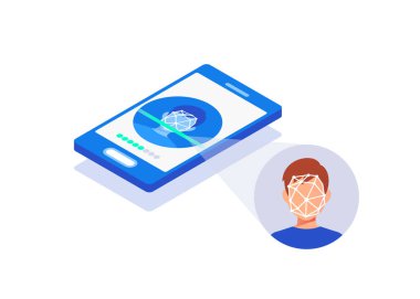  Yüz tanıma sistemi kavramı. 