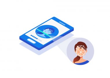  Yüz tanıma sistemi kavramı. 