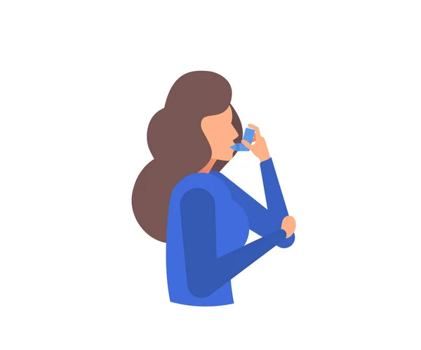 Asthma banner. Symptoms. Asthma icons. Vector set. — Stock Illustration Asthma banner. Symptoms. Asthma icons. Vector set. Royalty Free Stock Illustrations