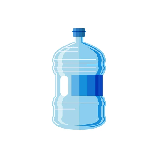 Kunststoff flaschenweißer Hintergrund. — Stockvektor