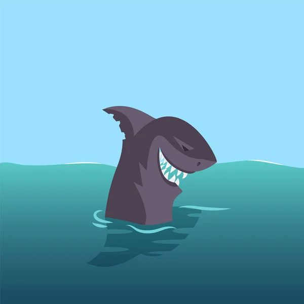 Ilustracja wektorowa rekina — Wektor stockowy