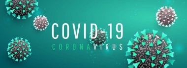 3D koronavirüs enfeksiyonu bir makale, haber, web afişi veya bilgi broşürü için covid 19 salgın geçmişini yaydı