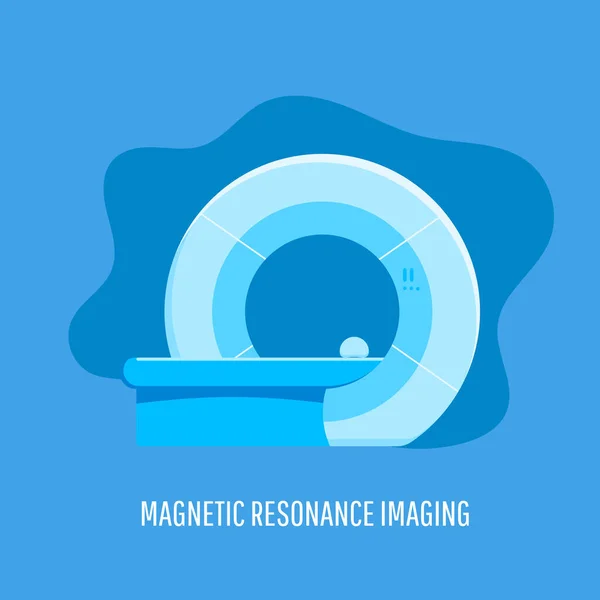 Dispositivo Médico Resonancia Magnética Para Examinar Las Personas Salud Cuidado — Archivo Imágenes Vectoriales