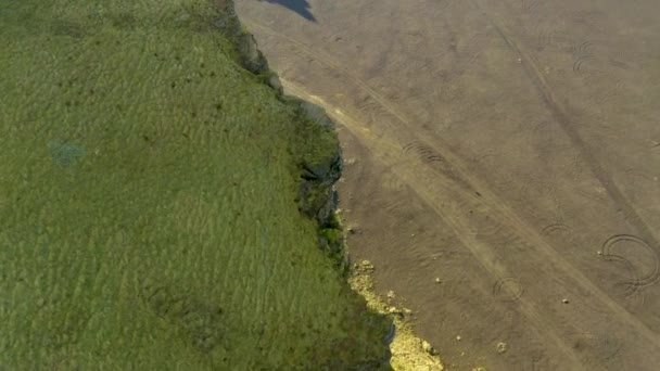 Vue Aérienne Trou Montagne Trou Découverte Vallée Montagne Verte Végétation — Video