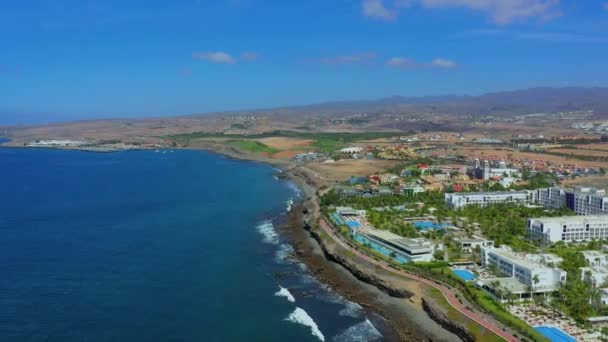 Güzel Gran Canaria Drone Uhd Dji Mavic Pro Maspalomas Aerial — Stok video