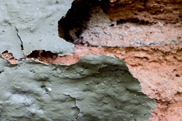 Kapalı tuğla duvar dokusu çatlaklarla. Kopya alanı ile.