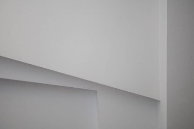 Soyut Oda Çizgisi Beyaz Yatay Desenli Duvar Arkaplanı. Modern iç mekan.