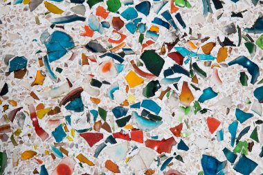 Çok renkli mermer döşeme dokusu. Soyut arkaplan