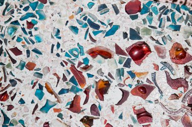 Çok renkli mermer döşeme dokusu. Soyut arkaplan
