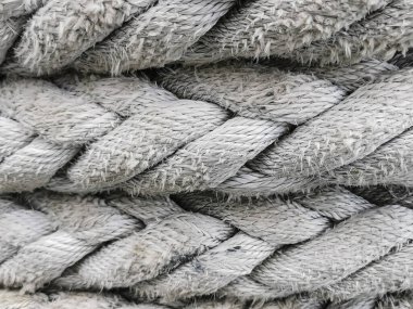 Yakın plan beyaz ip dokusu. Soyut arkaplan