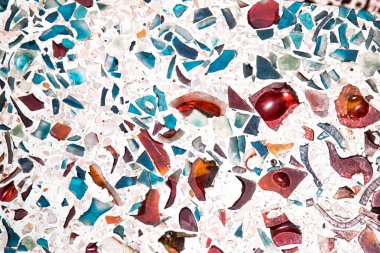 Çok renkli mermer döşeme dokusu. Soyut arkaplan