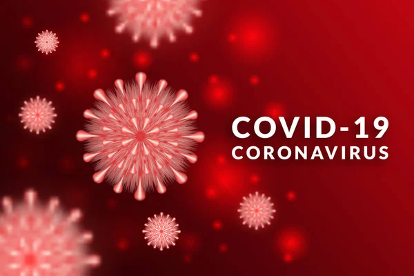 Corona或Covid 19病毒背景的图形设计 微生物学和病毒学概念 — 图库矢量图片