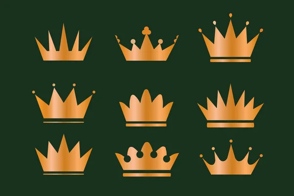 Золотые короны — стоковый вектор