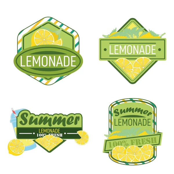 Logo boisson au citron . — Image vectorielle