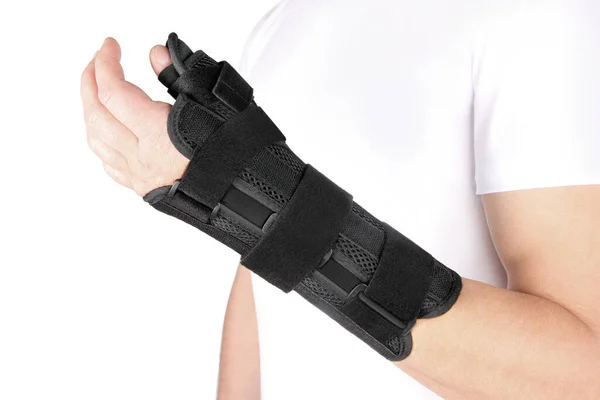 Elastischer Verband Handgelenk Orthopädisch Medizinischer Fitness Handverband Unterstützung Für Elastische — Stockfoto