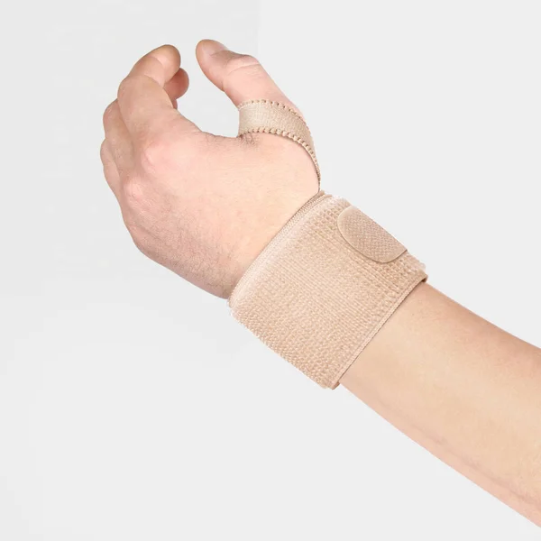 Elastic Wrist Bandage Orthopedic Medical Fitness Hand Bandage Elastic Wrist — Stock Photo, Image