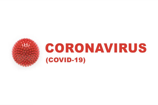 Covid Coronavirus Concept Inscription Typographie Design Logo Vectoriel Illustration Sur — Photo