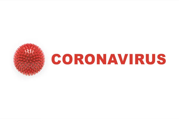 Covid Coronavirus Konzept Beschriftung Typografie Design Logo Vektor Illustration Auf — Stockfoto