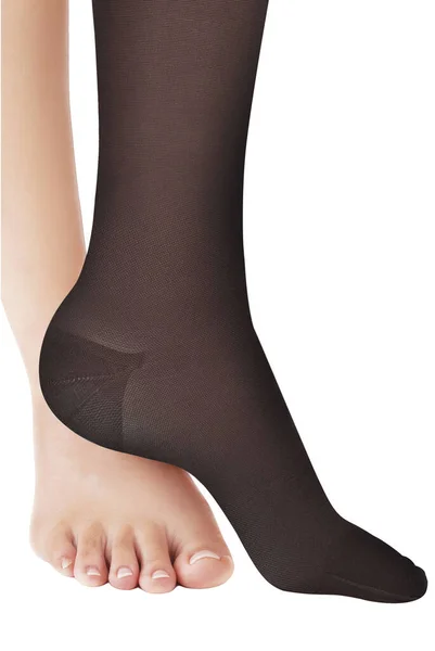 Geschlossene Waden Kompressionsstrümpfe Medizinische Strümpfe Strumpfhosen Socken Waden Und Ärmel — Stockfoto