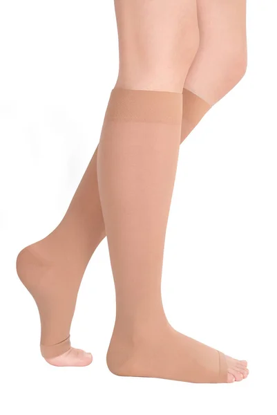 Veaux Bout Ouvert Compression Hosiery Bas Médicaux Collants Chaussettes Mollets — Photo