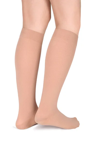 Closed Toe Linear Calves Compression Hosiery Medical Stockings Tights Socks — Stock Photo, Image