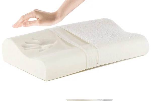 Almohada Ortopédica Con Efecto Memoria Almohada Tratamiento Médico Para Dormir — Foto de Stock