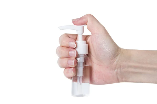 Bomba Dispensador Higienizador Antibacteriano Mão Gel Álcool Para Lavar Mãos — Fotografia de Stock