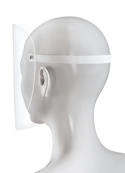 Lékařský Štít Lékařská Maska Pro Ochranu Covid Lékařská Maska Průhledný — Stock fotografie