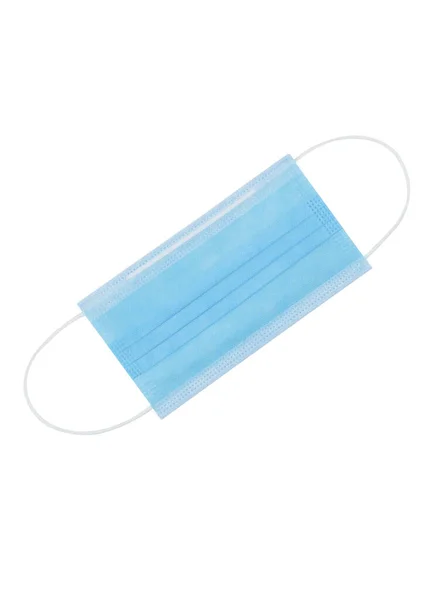 Blue Medical Máscara Facial Filtro Aliento Desechable Con Covid Con — Foto de Stock