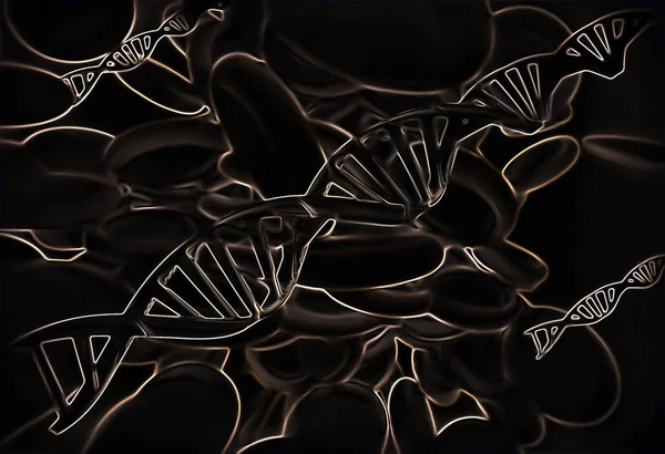 Synthetic DNA - Gene Editing - Abstract Illustration