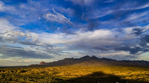 Antenne Drohne Sonnenuntergang Über Tubac Arizona — Stockfoto